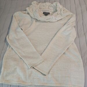 Design History Women's Cream Cowl Neck Sweater